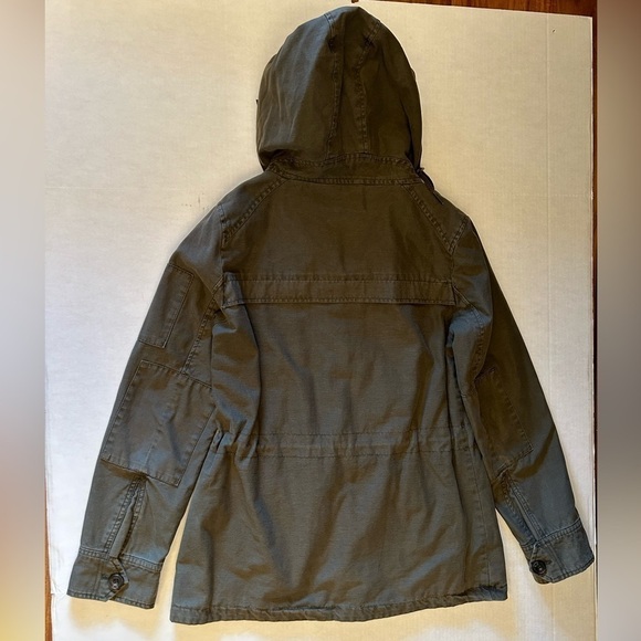 Levi’s Hooded Military Army Green Jacket from Nordstroms Sz-M Q10 - Picture 10 of 13